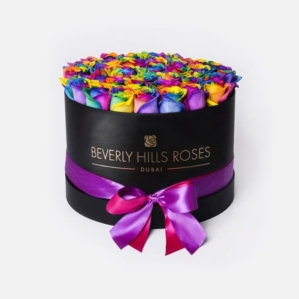 Roses Delivery Near Me "Candy Crush" in Medium Black Box