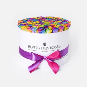 Roses Online Order "Candy Crush" in Medium White Box