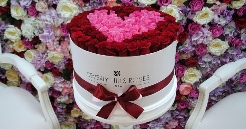 Valentine rose box
