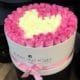 100 Roses "Charm" in Large White Box