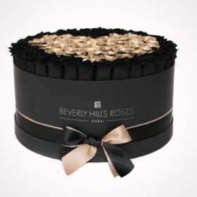 Buy Golden Roses - Flower Shop Roses "Love is Magic" in Large Black Box