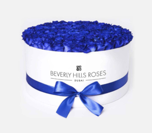Luxury Blue rose box bouquet