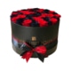 Black & Red rose bouquet in a box