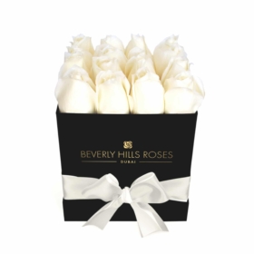 White Roses Delivery in square rose box