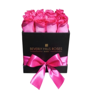 Flower Shop Dubai Pink Rose Box Fuchsia