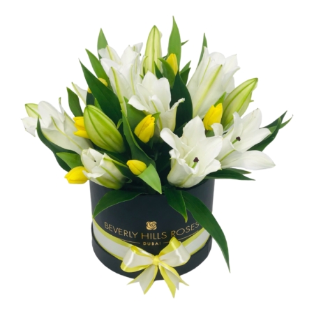 White Lily & Tulips in splendid