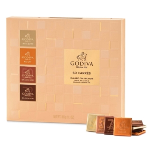 Godiva Milk & Dark Chocolate Carres Collection