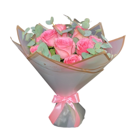 Pink Roses in 'Sweet Caress'