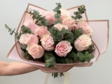 Pink Roses in 'Sweet Caress'