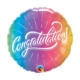 Congratulations Vibrant Ombre Balloon