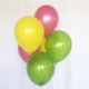 6 Pink, yellow, green Balloon bouquet