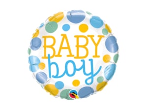 Baby Boy Dots Balloon
