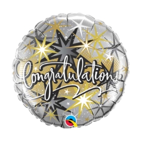 Congratulations Elegant Stars Balloon