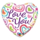 Love You Hearts Foil Balloon