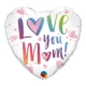 Love you Mom pink Foil Balloon