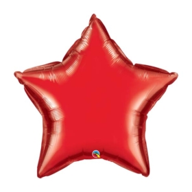 Red Star foil Balloon