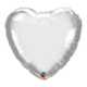 Silver Heart Foil balloon