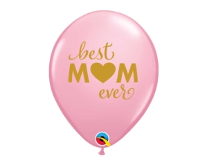 Mothers day Best Mom Pink Balloon