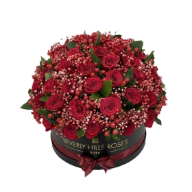 red roses in flame luxury top delivery dubai