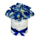 Blue Roses Mini Globe In White Box