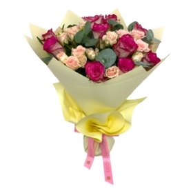 Pink Roses Mothers Day Bouquet
