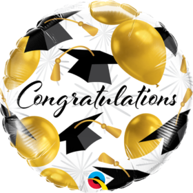 Congratulations grad gold balloon