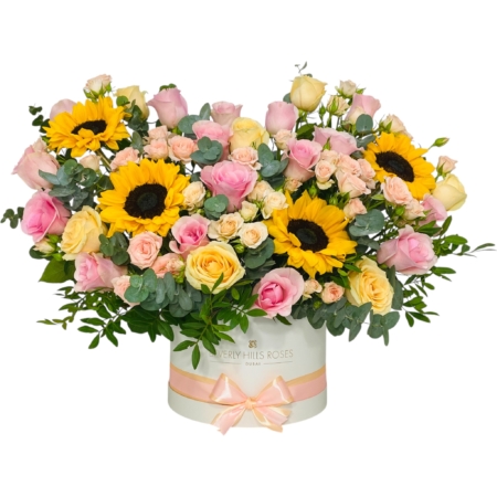 Pastel Roses & Sunflowers Box 1