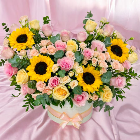 Pastel Roses & Sunflowers Box 2