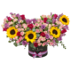Fuchsia Roses & Sunflowers Box 1