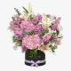 Lavender Roses, Purple Hydrangeas & Pink Lilies Bouquet – Same-Day Flower Delivery in Dubai by Beverly Hills Roses