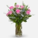 pink baby girl vase with pink roses in glass vase Dubai